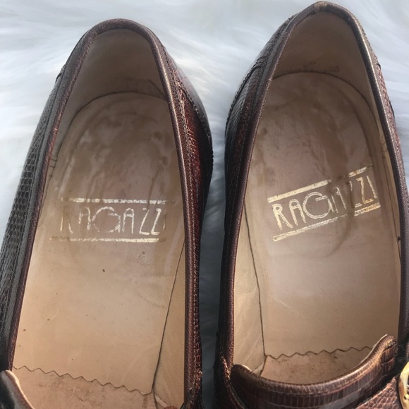 Ragazzi Vintage Lizard Skin Loafers Oxford Retro main image 6